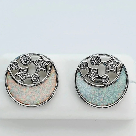 925 Sterling Silver Cubic Zirconia Earrings, U19254795 - Picture 11 of 11